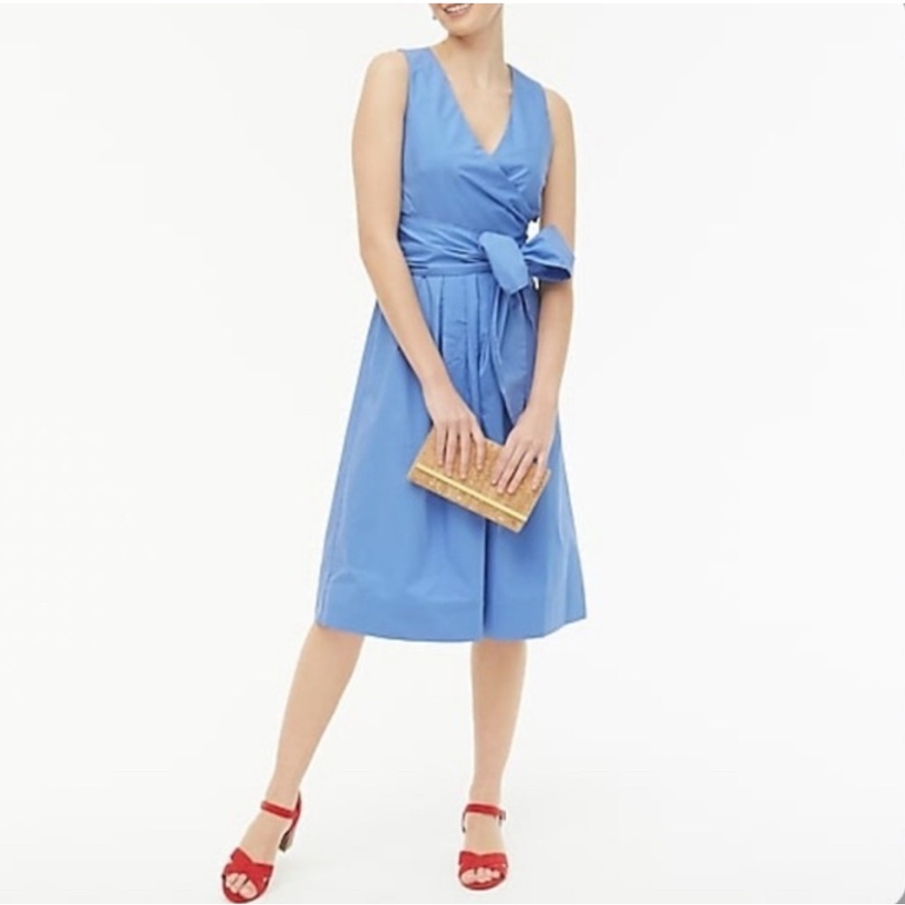 J. Crew Blue Midi Dress